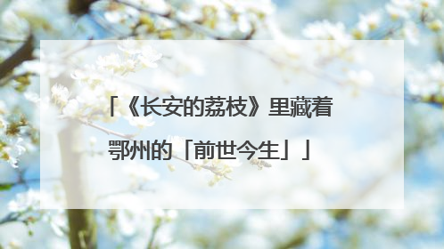 《长安的荔枝》里藏着鄂州的「前世今生」