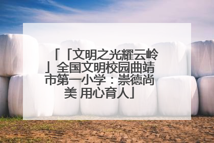 「文明之光耀云岭」全国文明校园曲靖市第一小学：崇德尚美 用心育人