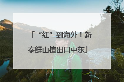 “红”到海外！新泰鲜山楂出口中东