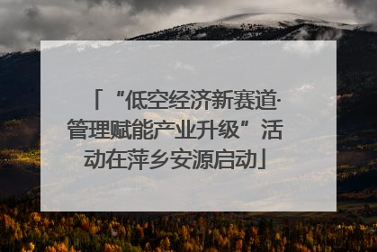 “低空经济新赛道·管理赋能产业升级”活动在萍乡安源启动