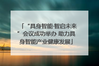 “具身智能·智启未来”会议成功举办 助力具身智能产业健康发展