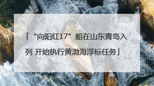 “向阳红17”船在山东青岛入列 开始执行黄渤海浮标任务