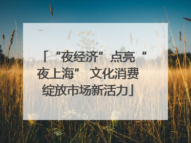 “夜经济”点亮“夜上海” 文化消费绽放市场新活力