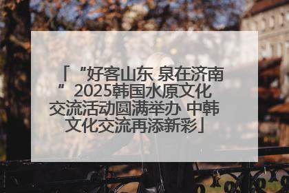 “好客山东 泉在济南”2025韩国水原文化交流活动圆满举办 中韩文化交流再添新彩