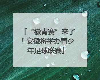 “徽青赛”来了！安徽将举办青少年足球联赛