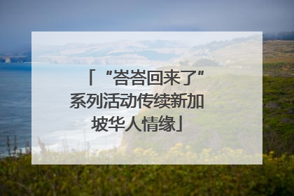 “峇峇回来了”系列活动传续新加坡华人情缘