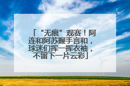 “无痕”观赛！阿连和阿苏握手言和，球迷们挥一挥衣袖，不留下一片云彩