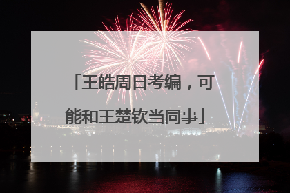 王皓周日考编，可能和王楚钦当同事