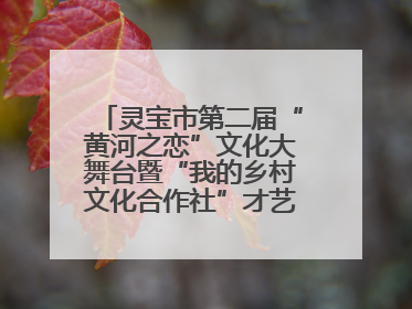 灵宝市第二届“黄河之恋”文化大舞台暨“我的乡村文化合作社”才艺大赛举办