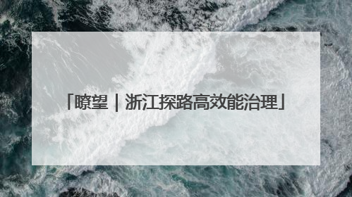瞭望｜浙江探路高效能治理