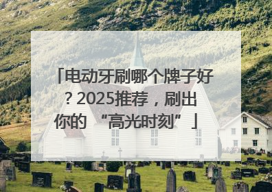 电动牙刷哪个牌子好？2025推荐，刷出你的 “高光时刻”