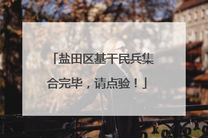 盐田区基干民兵集合完毕，请点验！