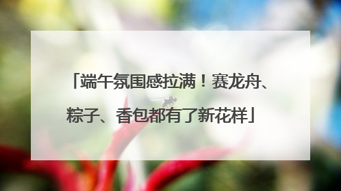 端午氛围感拉满！赛龙舟、粽子、香包都有了新花样