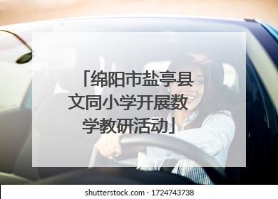 绵阳市盐亭县文同小学开展数学教研活动