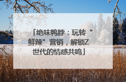 绝味鸭脖：玩转“鲜辣”营销，解锁Z世代的情感共鸣