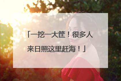 一挖一大筐！很多人来日照这里赶海！