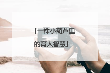 一株小葫芦里的育人智慧