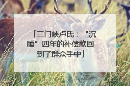 三门峡卢氏：“沉睡”四年的补偿款回到了群众手中