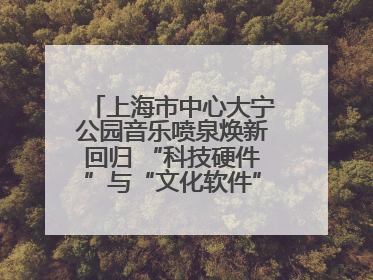 上海市中心大宁公园音乐喷泉焕新回归 “科技硬件”与“文化软件”完美融合