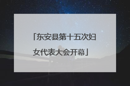 东安县第十五次妇女代表大会开幕