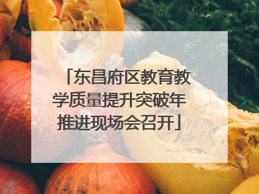东昌府区教育教学质量提升突破年推进现场会召开