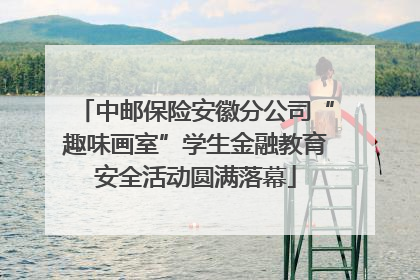 中邮保险安徽分公司“趣味画室”学生金融教育安全活动圆满落幕