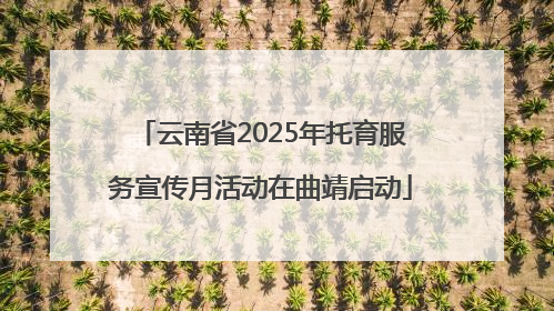 云南省2025年托育服务宣传月活动在曲靖启动