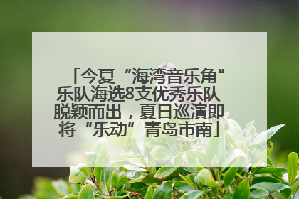 今夏“海湾音乐角”乐队海选8支优秀乐队脱颖而出，夏日巡演即将“乐动”青岛市南