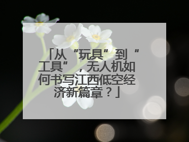 从“玩具”到“工具”，无人机如何书写江西低空经济新篇章？