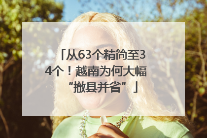 从63个精简至34个！越南为何大幅“撤县并省”
