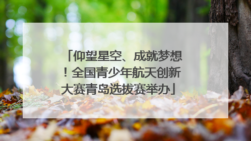 仰望星空、成就梦想！全国青少年航天创新大赛青岛选拔赛举办