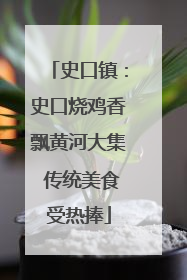 史口镇：史口烧鸡香飘黄河大集 传统美食受热捧