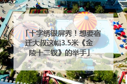 十字绣银屏秀！想要宿迁大叔这幅3.5米《金陵十二钗》的举手