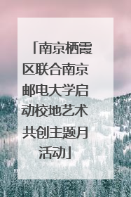 南京栖霞区联合南京邮电大学启动校地艺术共创主题月活动