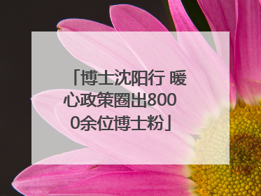 博士沈阳行 暖心政策圈出8000余位博士粉