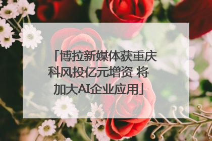 博拉新媒体获重庆科风投亿元增资 将加大AI企业应用