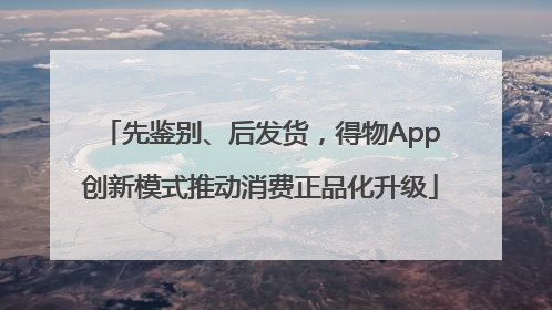 先鉴别、后发货，得物App创新模式推动消费正品化升级