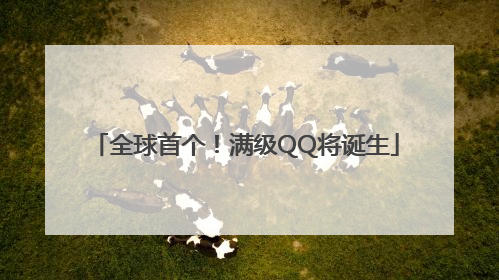 全球首个！满级QQ将诞生