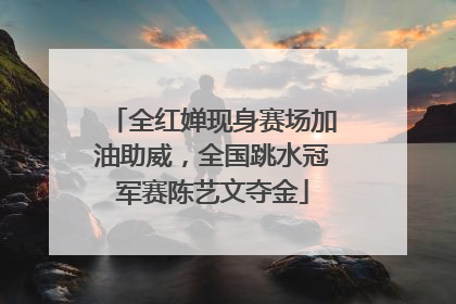 全红婵现身赛场加油助威，全国跳水冠军赛陈艺文夺金