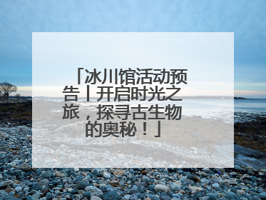 冰川馆活动预告丨开启时光之旅，探寻古生物的奥秘！