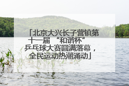 北京大兴长子营镇第十一届 “和谐杯” 乒乓球大赛圆满落幕，全民运动热潮涌动