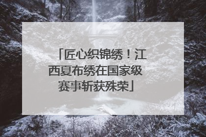 匠心织锦绣！江西夏布绣在国家级赛事斩获殊荣