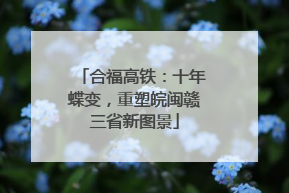 合福高铁：十年蝶变，重塑皖闽赣三省新图景