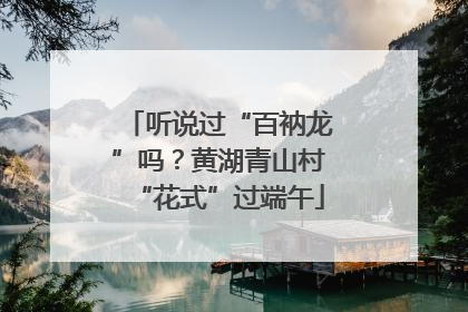 听说过“百衲龙”吗？黄湖青山村“花式”过端午
