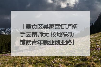 呈贡区吴家营街道携手云南师大 校地联动铺就青年就业创业路