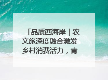 品质西海岸｜农文旅深度融合激发乡村消费活力，青岛西海岸新区的乡村振兴实践