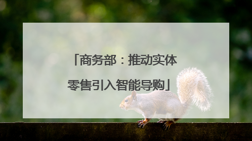 商务部：推动实体零售引入智能导购