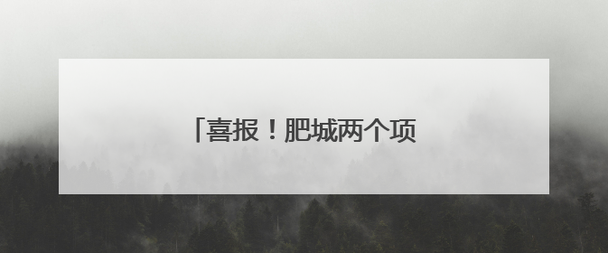喜报！肥城两个项目入选省级目录