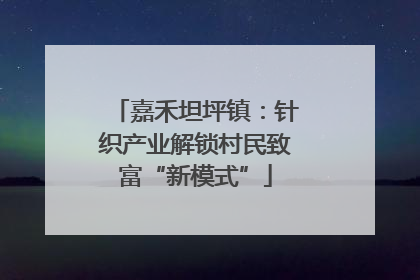 嘉禾坦坪镇：针织产业解锁村民致富“新模式”