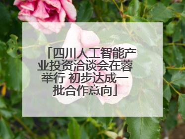 四川人工智能产业投资洽谈会在蓉举行 初步达成一批合作意向